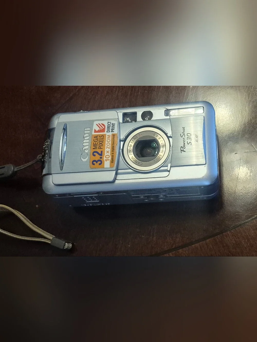 Canon PowerShot S30 3.2MP Digital Camera 3X Zoom PC1018 Vintage Untested